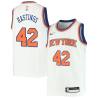 White Scott Hastings Twill Basketball Jersey -Knicks #42 Hastings Twill Jerseys, FREE SHIPPING