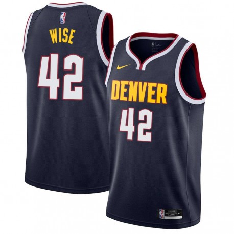 Navy Nuggets #42 Willie Wise Twill Basketball Jersey