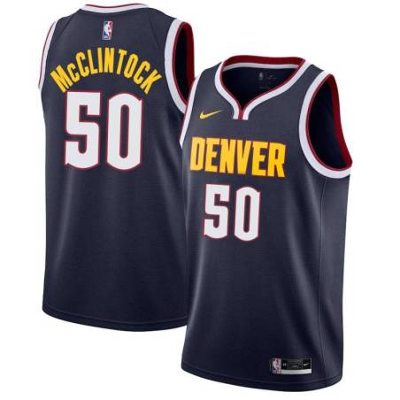 Navy Nuggets #50 Dan McClintock Twill Basketball Jersey
