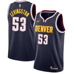 Navy Nuggets #53 Cliff Levingston Twill Basketball Jersey