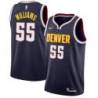Navy Nuggets #55 Aaron Williams Twill Basketball Jersey