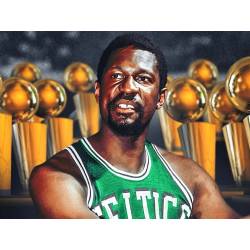NBA Retires Bill Russell's Number 6 League-Wide, Bill Russell 6 Memorial Patch for All Teams in 2022-23 NBA season
