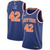 Blue David Lee Twill Basketball Jersey -Knicks #42 Lee Twill Jerseys, FREE SHIPPING