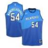 Blue City Bucks #54 Sandro Mamukelashvili Twill Basketball Jersey