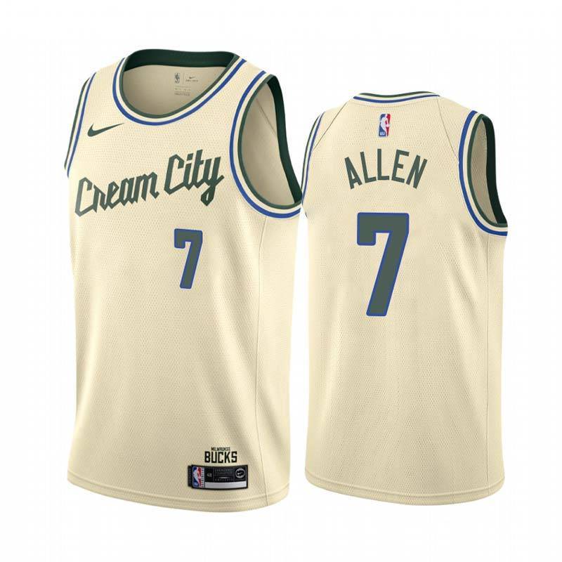 Cream City Bucks #7 Grayson Allen Twill Basketball Jersey