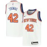 White Lance Thomas Twill Basketball Jersey -Knicks #42 Thomas Twill Jerseys, FREE SHIPPING