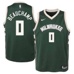 Green Bucks #0 MarJon Beauchamp Twill Basketball Jersey