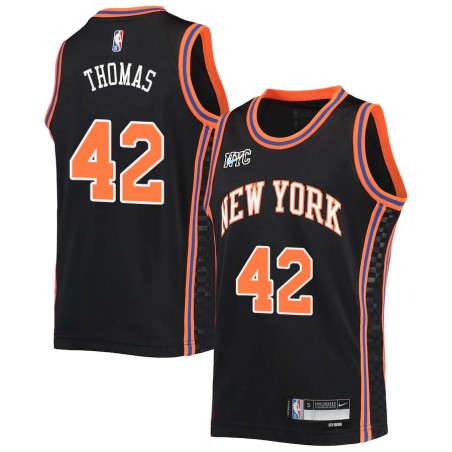 2021-22City Lance Thomas Twill Basketball Jersey -Knicks #42 Thomas Twill Jerseys, FREE SHIPPING