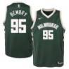 Green Bucks #95 DeAndre Bembry Twill Basketball Jersey