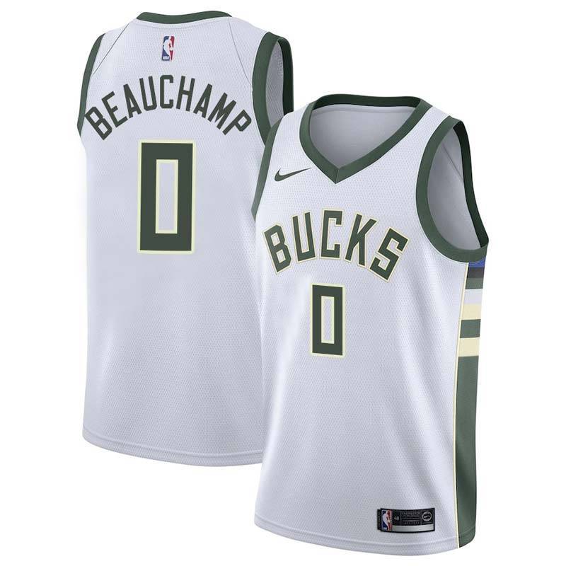 White Bucks #0 MarJon Beauchamp Twill Basketball Jersey