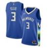 2022-23City Dale Ellis Bucks #3 Twill Basketball Jersey FREE SHIPPING