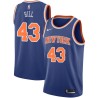 Blue Jordan Hill Twill Basketball Jersey -Knicks #43 Hill Twill Jerseys, FREE SHIPPING