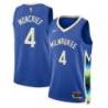 2022-23City Sidney Moncrief Bucks #4 Twill Basketball Jersey FREE SHIPPING