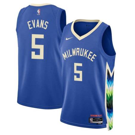 2022-23City Mike Evans Bucks #5 Twill Basketball Jersey FREE SHIPPING