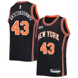 2021-22City Thanasis Antetokounmpo Twill Basketball Jersey -Knicks #43 Antetokounmpo Twill Jerseys, FREE SHIPPING