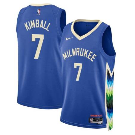 2022-23City Toby Kimball Bucks #7 Twill Basketball Jersey FREE SHIPPING