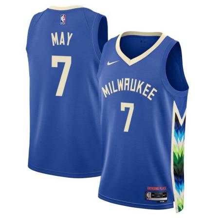 2022-23City Scott May Bucks #7 Twill Basketball Jersey FREE SHIPPING