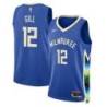 2022-23City Kendall Gill Bucks #12 Twill Basketball Jersey FREE SHIPPING