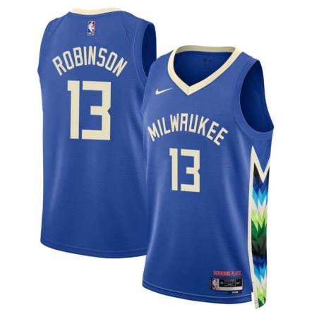 2022-23City Glenn Robinson Bucks #13 Twill Basketball Jersey FREE SHIPPING