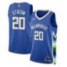 2022-23City Kevin Stacom Bucks #20 Twill Basketball Jersey FREE SHIPPING