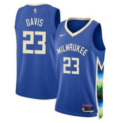 2022-23City Mark Davis Bucks #23 Twill Basketball Jersey FREE SHIPPING