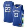 2022-23City Jodie Meeks Bucks #23 Twill Basketball Jersey FREE SHIPPING