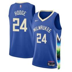 2022-23City Julius Hodge Bucks #24 Twill Basketball Jersey FREE SHIPPING