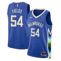 2022-23City Kenny Fields Bucks #54 Twill Basketball Jersey FREE SHIPPING