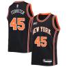 2021-22City Eric Fernsten Twill Basketball Jersey -Knicks #45 Fernsten Twill Jerseys, FREE SHIPPING