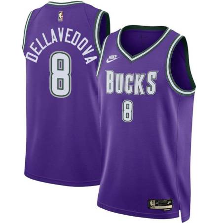 Purple Classic Matthew Dellavedova Bucks #8 Twill Basketball Jersey FREE SHIPPING