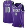 Purple Classic Rory White Bucks #10 Twill Basketball Jersey FREE SHIPPING