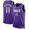 Purple Classic Everette Stephens Bucks #11 Twill Basketball Jersey FREE SHIPPING