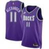 Purple Classic Joe Alexander Bucks #11 Twill Basketball Jersey FREE SHIPPING