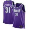 Purple Classic Richard Washington Bucks #31 Twill Basketball Jersey FREE SHIPPING