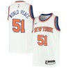 White Metta World Peace Twill Basketball Jersey -Knicks #51 World Peace Twill Jerseys, FREE SHIPPING