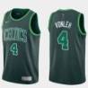 Dark Green 2020-2021 Earned Celtics #4 Noah Vonleh Twill Basketball Jersey