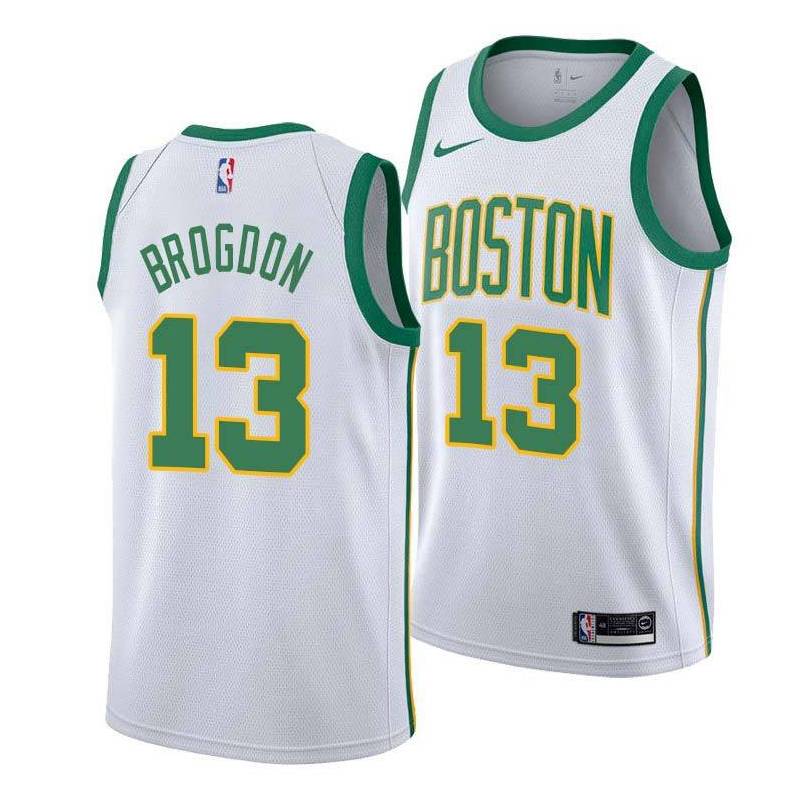  2018-19City Celtics #13 Malcolm Brogdon Twill Basketball Jersey