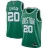  Green Celtics #20 JD Davison Twill Basketball Jersey