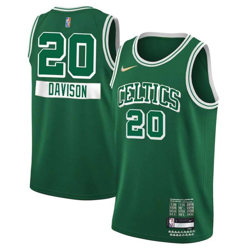  2021-22 City Celtics #20 JD Davison Twill Basketball Jersey