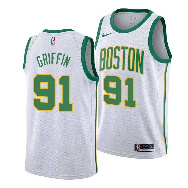  2018-19City Celtics #91 Blake Griffin Twill Basketball Jersey