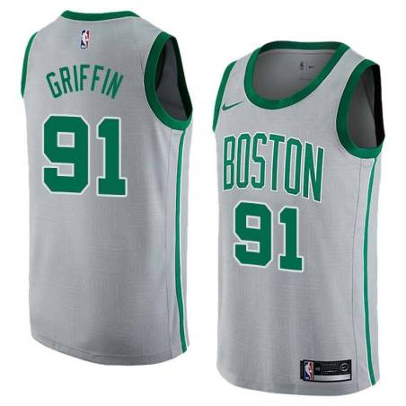  2017-18City Celtics #91 Blake Griffin Twill Basketball Jersey