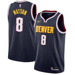 Navy Nuggets #8 Peyton Watson Twill Basketball Jersey
