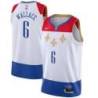 2020-21City Pelicans #6 Tyrone Wallace Twill Basketball Jersey