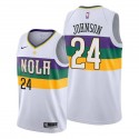 2019-20City Pelicans #24 Alize Johnson Twill Basketball Jersey