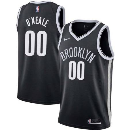 Black Nets #00 Royce O'Neale Twill Basketball Jersey