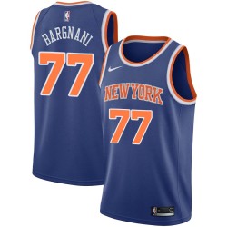 Blue Andrea Bargnani Twill Basketball Jersey -Knicks #77 Bargnani Twill Jerseys, FREE SHIPPING