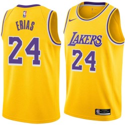 Bo Erias Twill Basketball Jersey -Lakers #00 Erias Twill Jerseys, FREE SHIPPING