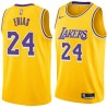 Gold Bo Erias Twill Basketball Jersey -Lakers #00 Erias Twill Jerseys, FREE SHIPPING
