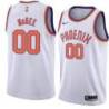White Suns #00 JaVale McGee Twill Basketball Jersey