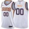 White2 Suns #00 JaVale McGee Twill Basketball Jersey